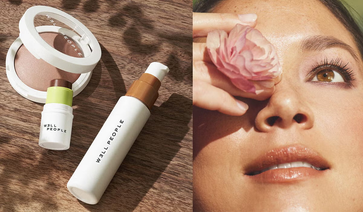 Woman wearing Bronzer Makeup