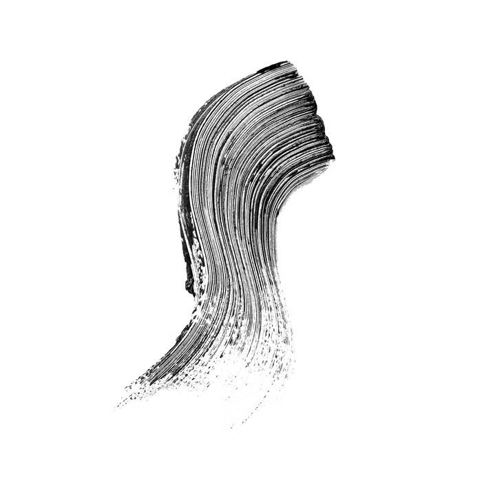 black mascara swatch