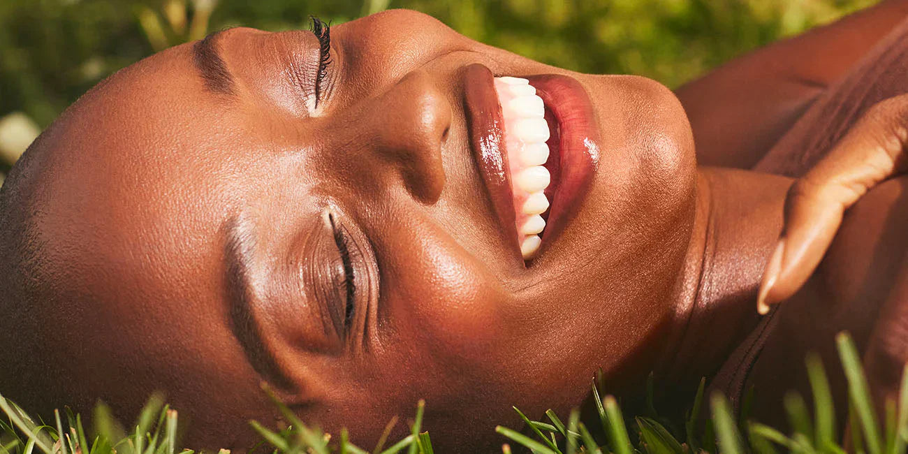 Woman wearing well people lip makeup