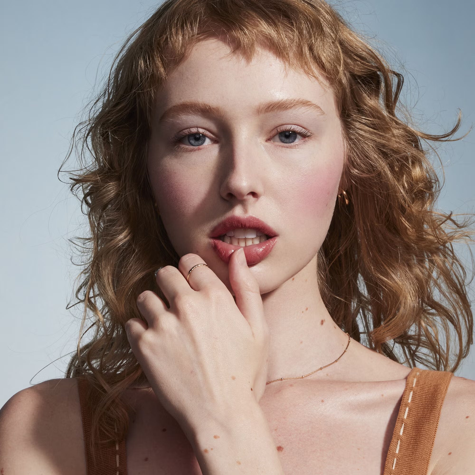 Hazelnut Harvest - Terracotta with Sandy Beige Swirls