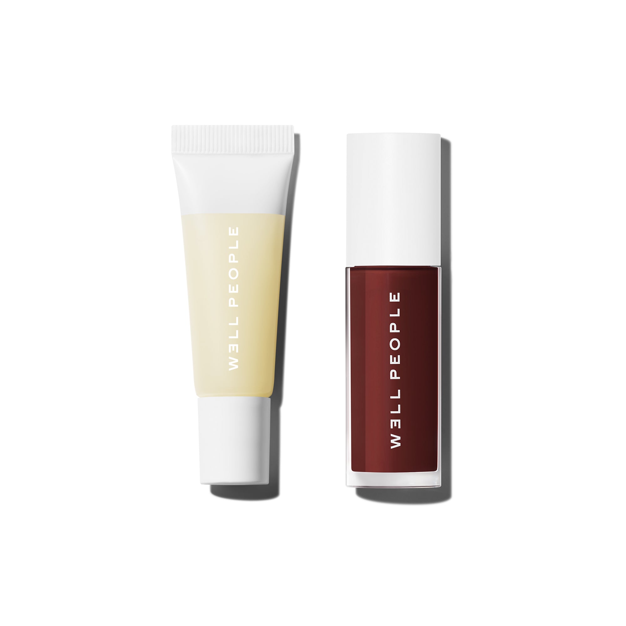 Prep & Shine Lip Duo - PoutLove Peptide Lip Balm (Coconut) + Lush Lip Tinted Oil (Dewy Iris)