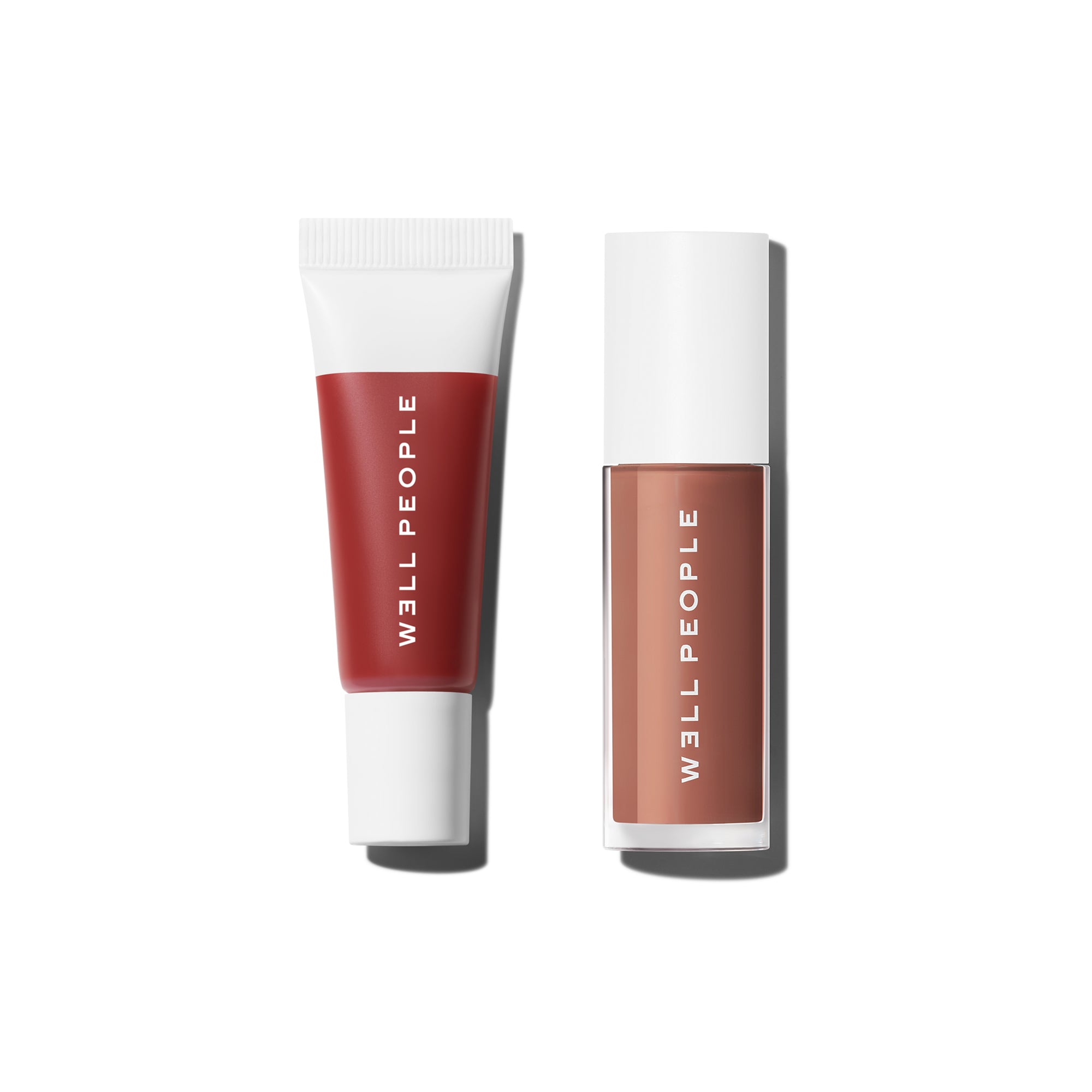 Prep & Shine Lip Duo - PoutLove Peptide Lip Balm (Honey Plum) + Lush Lip Tinted Oil (Daylily Petal)