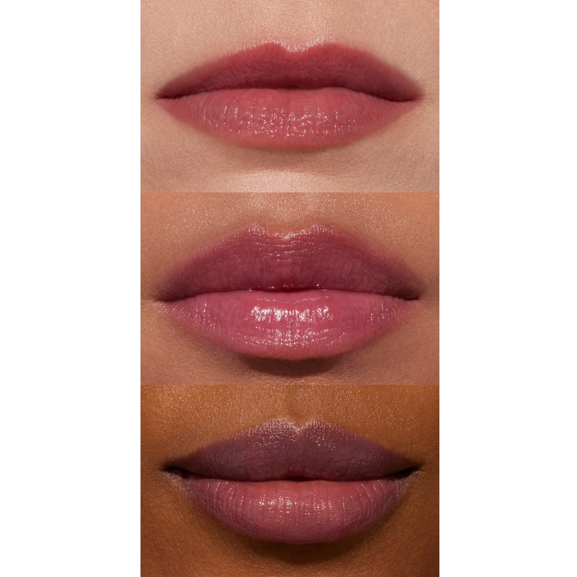 Mauve Lip oil on skin tones
