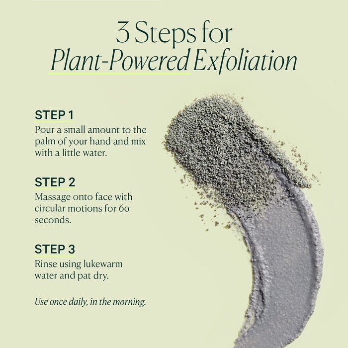 Plant Powderfoliant Renewing Charcoal Exfoliating Powder