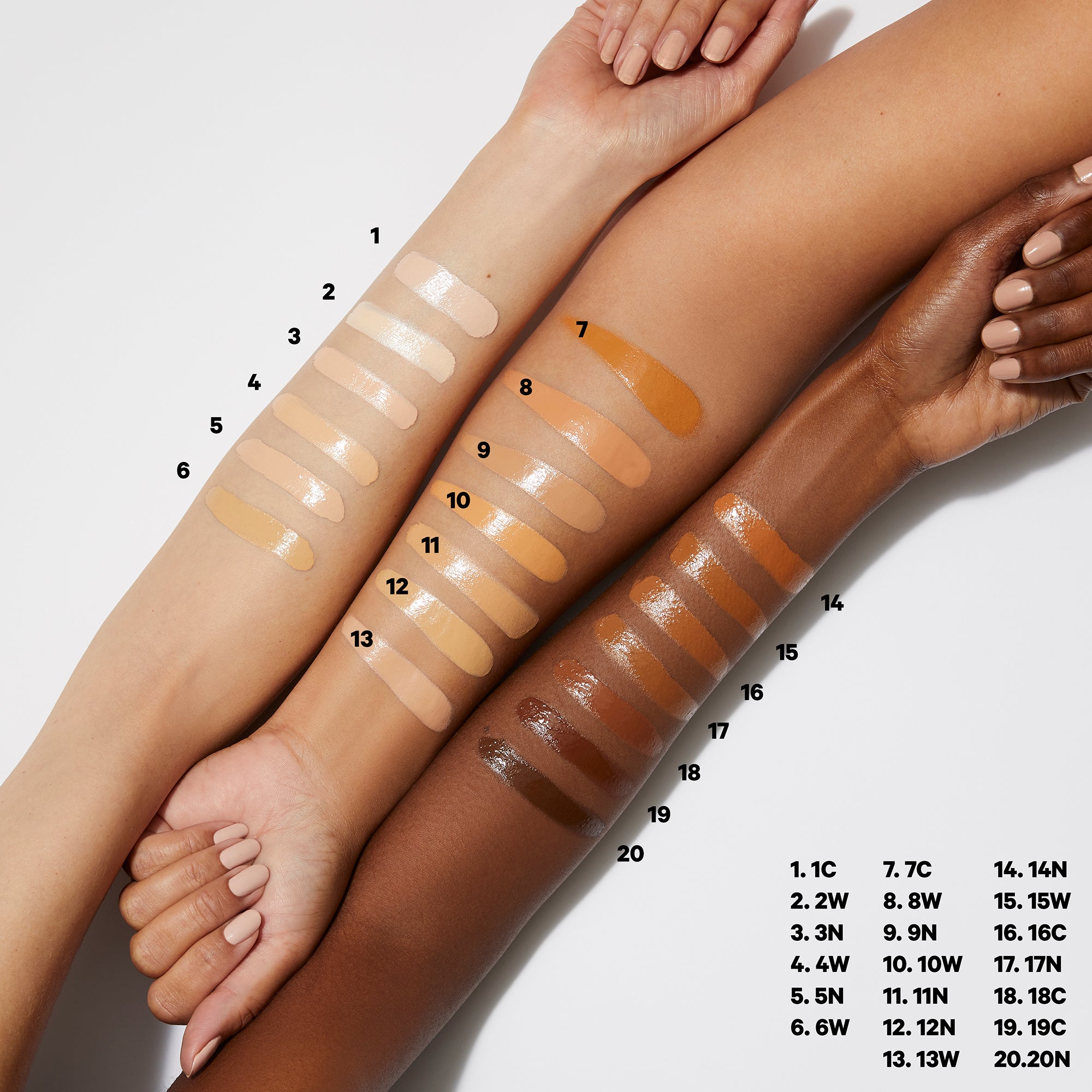 1C - Very fair with pink undertone