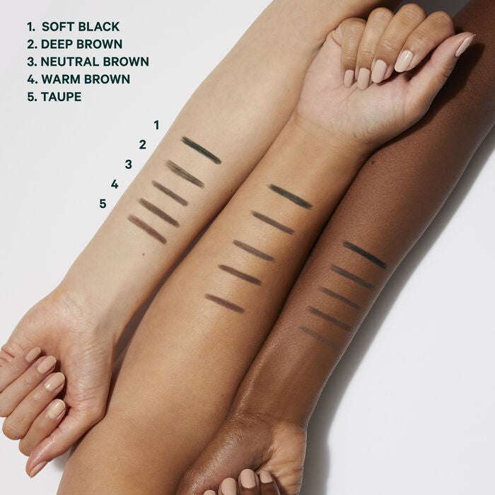 eyebrow pencil shade swatch